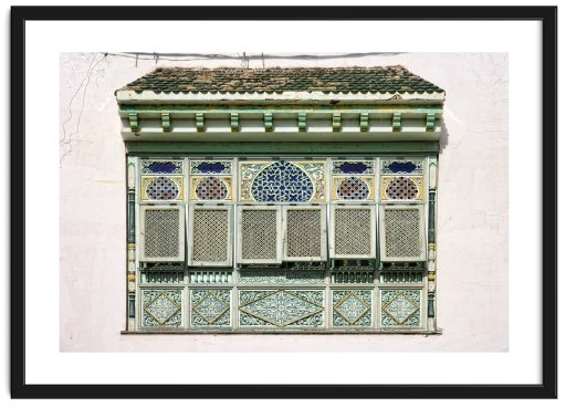 A traditional Tunisian window in the town of Mahdia